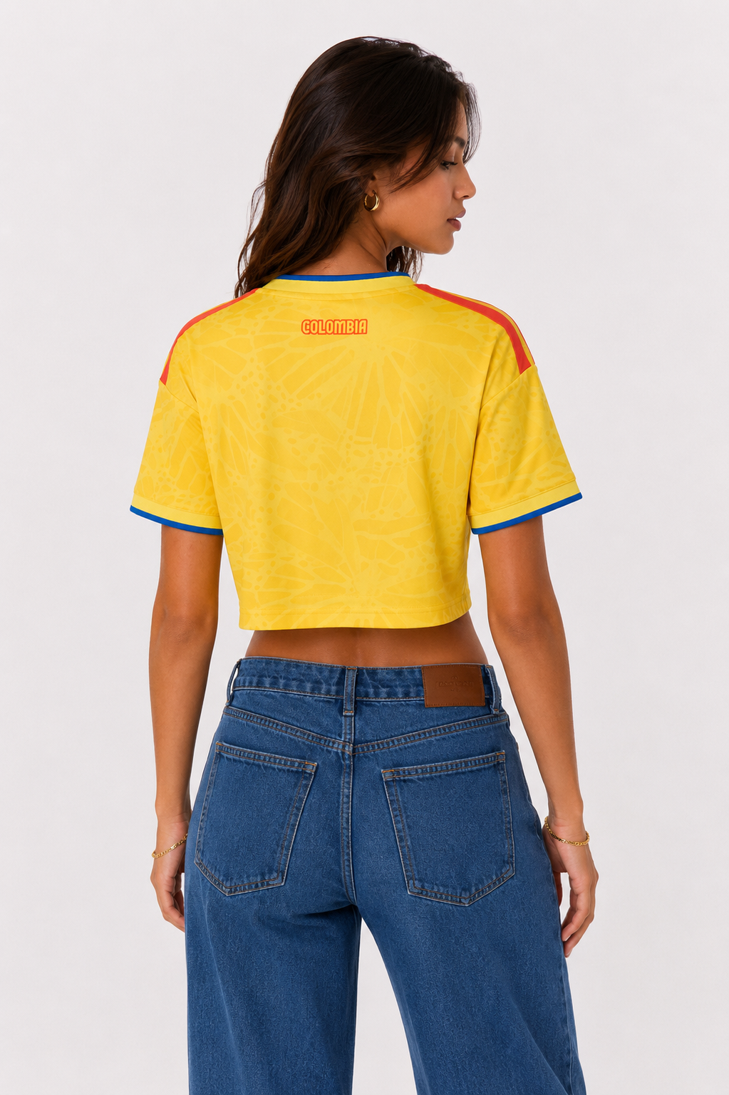 Colombia Women's Cropped Jersey (Home)