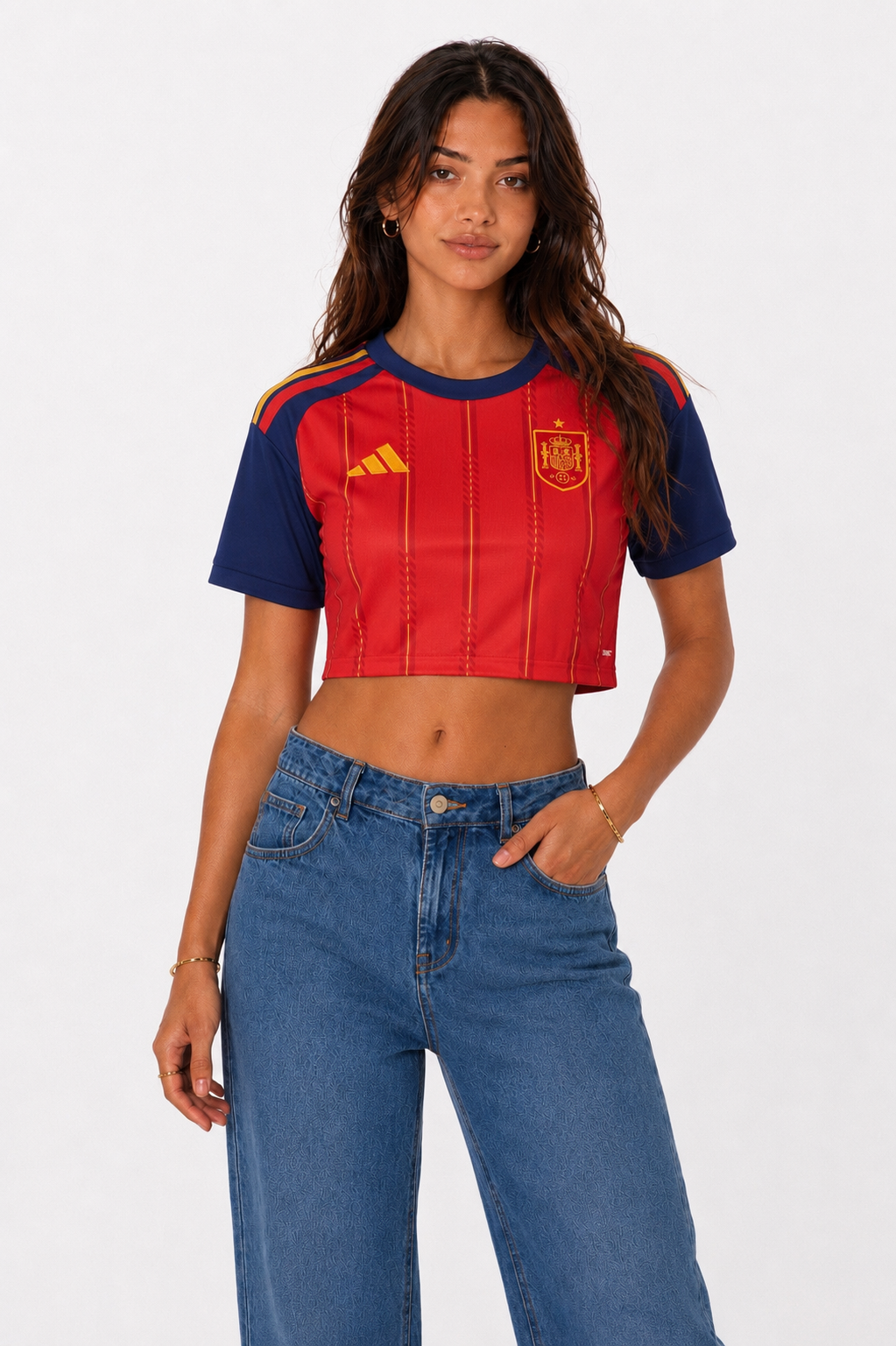 Spain Women's Cropped Jersey (Home)