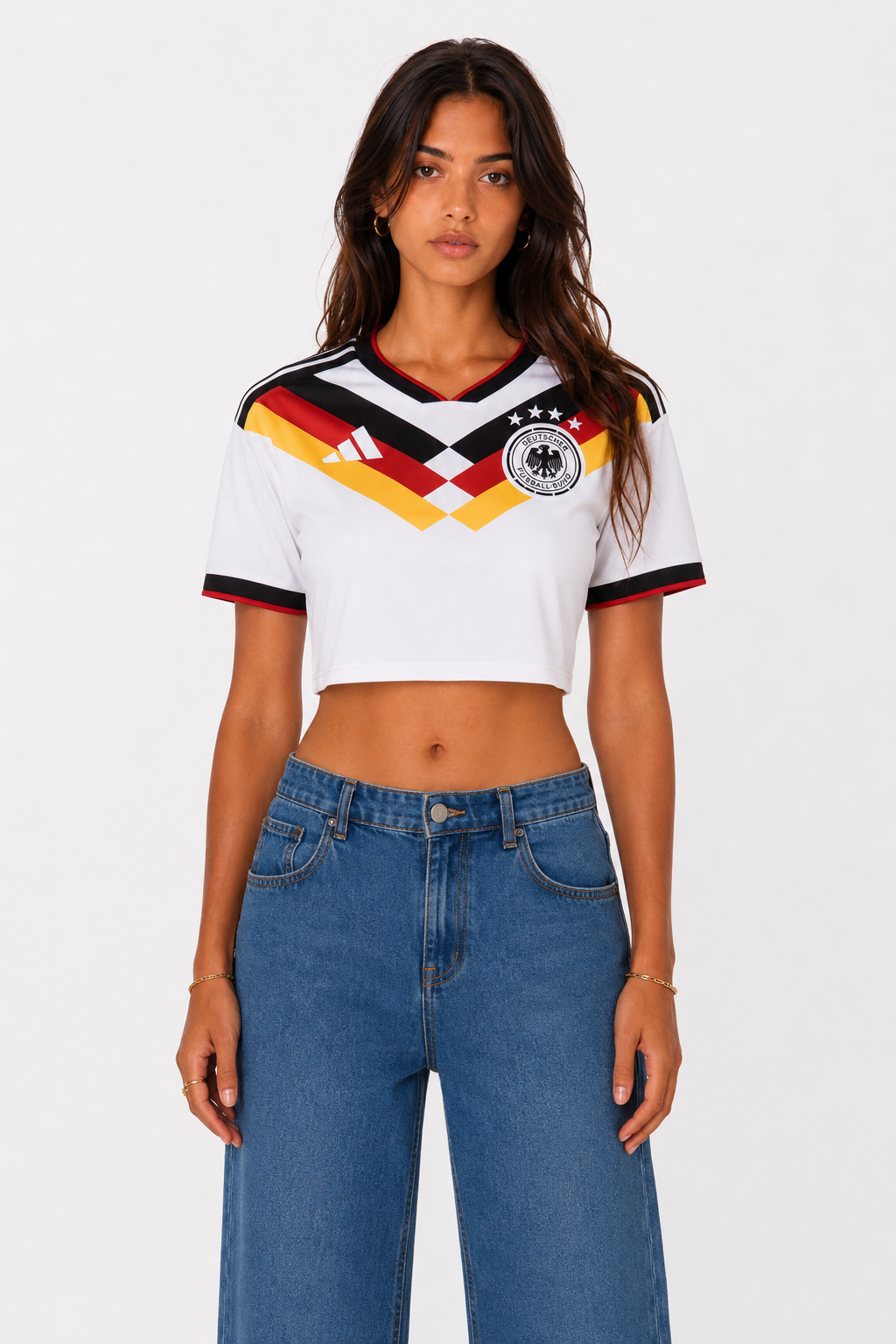 Germany Women's Cropped Jersey (Home)