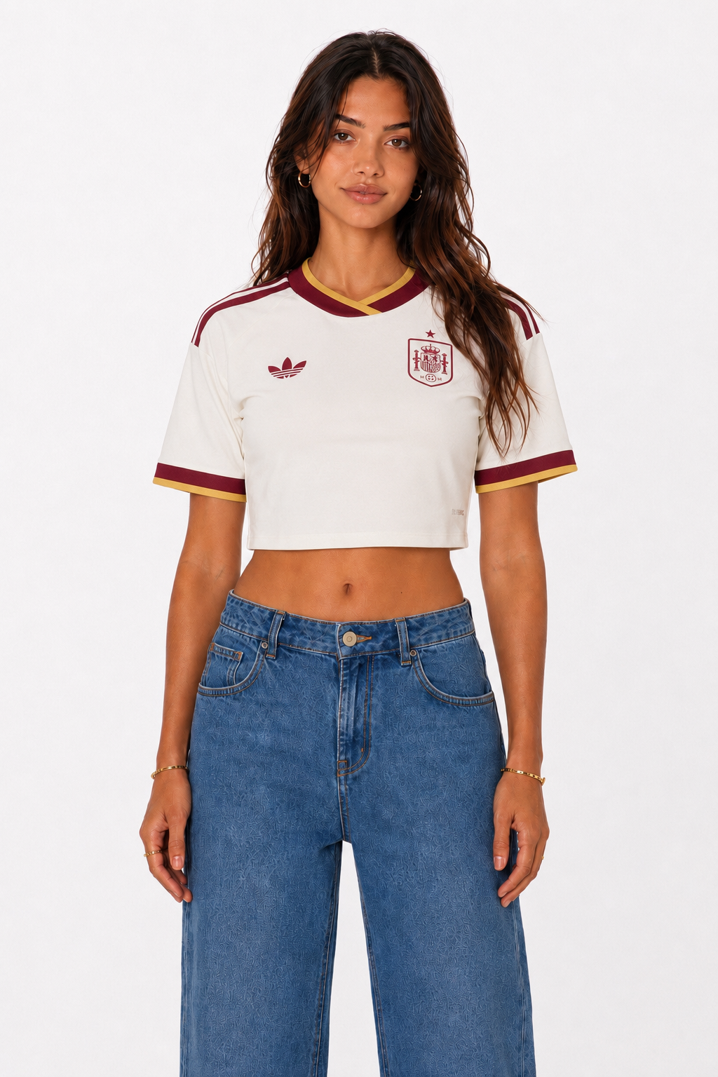 Spain Women's Cropped Jersey (Away)
