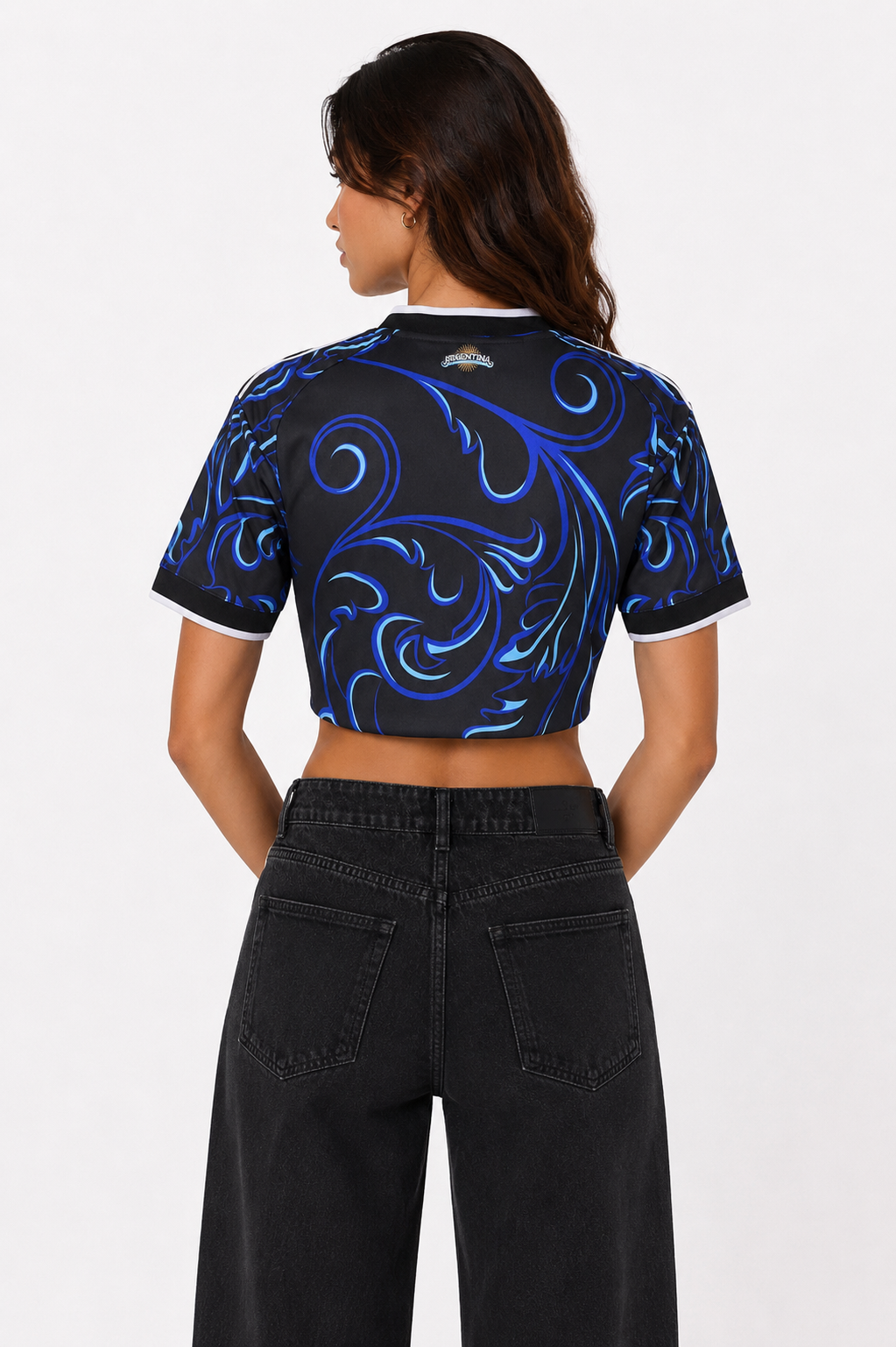 Argentina Women's Cropped Jersey (Away)