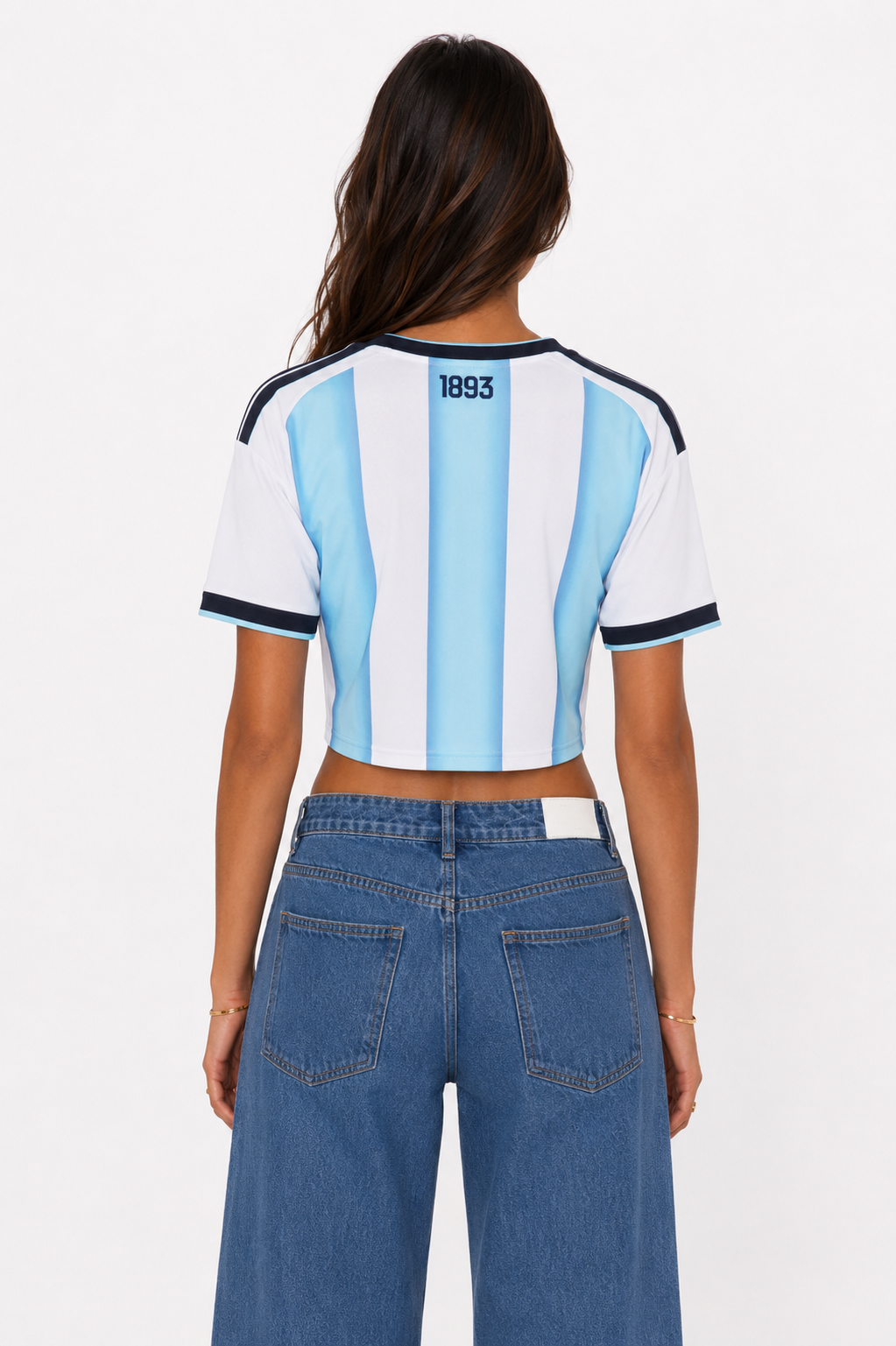 Argentina Women's Cropped Jersey (Home)