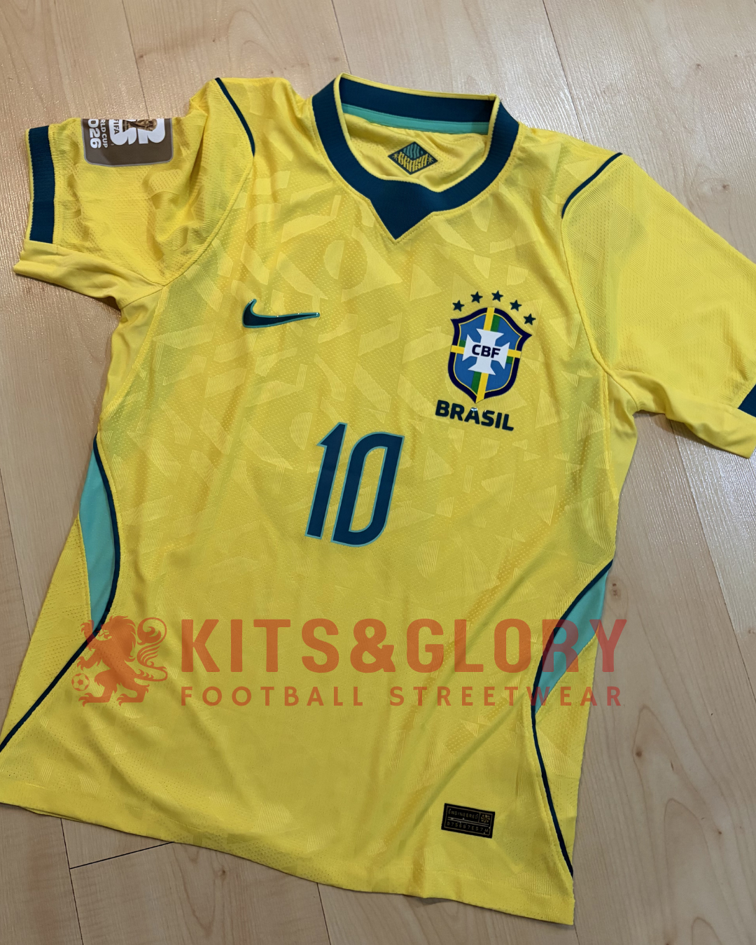 On Hand - 2026 Brazil Home Player Issue Custom (Neymar Jr) - SMALL