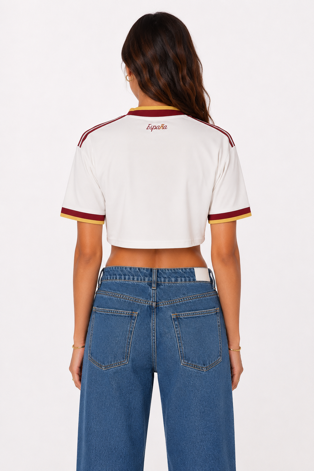Spain Women's Cropped Jersey (Away)
