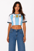 Argentina Women's Cropped Jersey (Home)