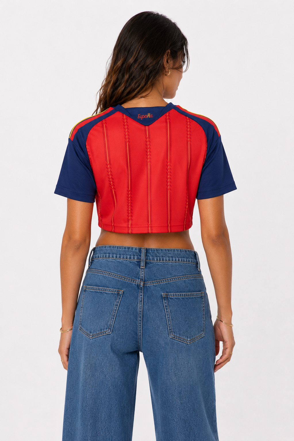 Spain Women's Cropped Jersey (Home)